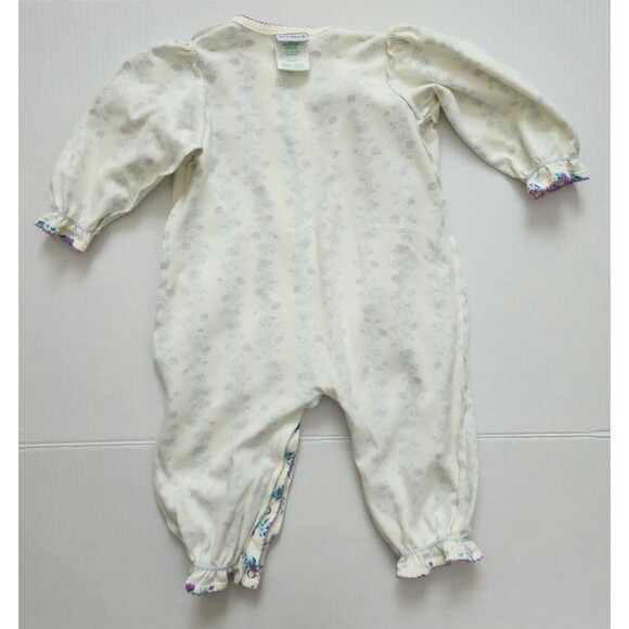 Baby Girl Clothes Lot - 2 Cotton Romper Jumpers & 1 Hooded Cardigan Playwear 12M - Picture 5 of 16